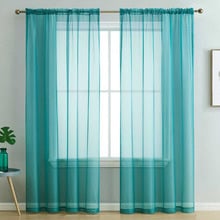 Luxton Sheer Rod Pocket Curtains (Set of 2)